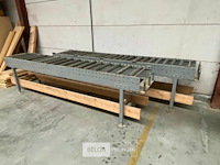 Transport band met rollen (2x)