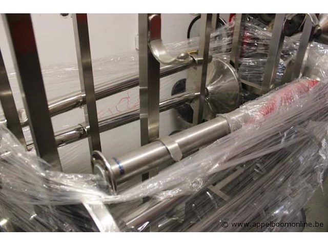 Transportkar inhoudend 7 rvs afsluitpaaltjes - afbeelding 2 van  4