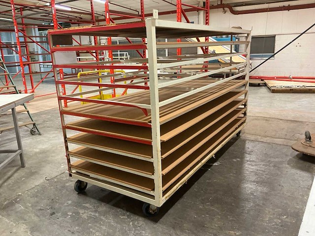 Transportkar met legplanken - afbeelding 3 van  8