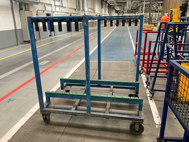 Transportkar/magazijnkar/stapelkar (5x) - afbeelding 1 van  13