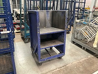 Transport/magazijnkar/stapelkar (2x) - afbeelding 1 van  7