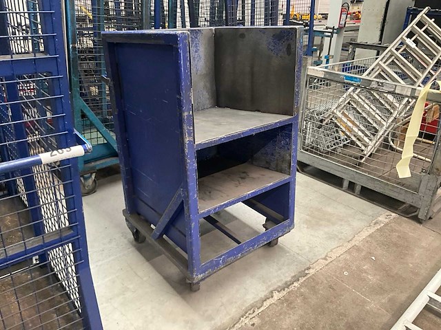 Transport/magazijnkar/stapelkar (2x) - afbeelding 2 van  7