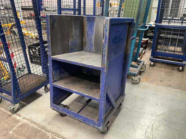Transport/magazijnkar/stapelkar (2x) - afbeelding 3 van  7