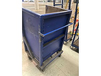 Transport/magazijnkar/stapelkar (2x) - afbeelding 4 van  7