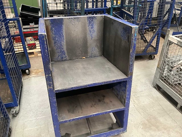 Transport/magazijnkar/stapelkar (2x) - afbeelding 6 van  7