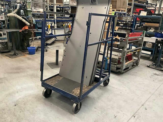 Transport/magazijnkar/stapelkar (2x) - afbeelding 2 van  8