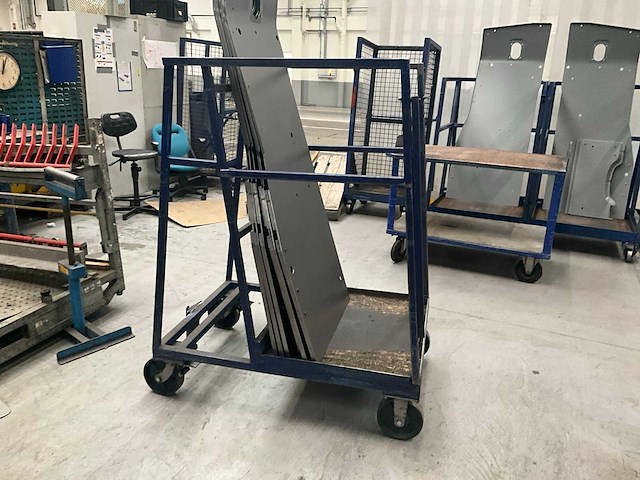 Transport/magazijnkar/stapelkar (2x) - afbeelding 3 van  8