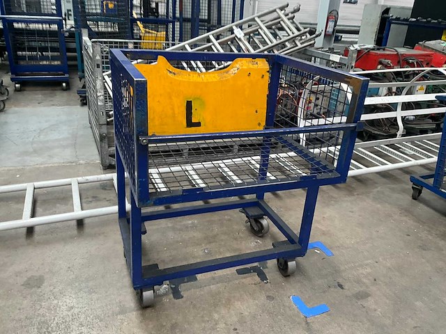 Transport/magazijnkar/stapelkar (4x) - afbeelding 1 van  8