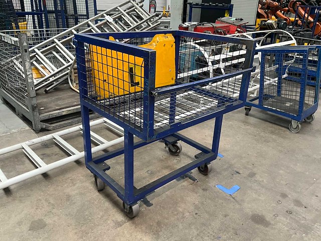 Transport/magazijnkar/stapelkar (4x) - afbeelding 2 van  8