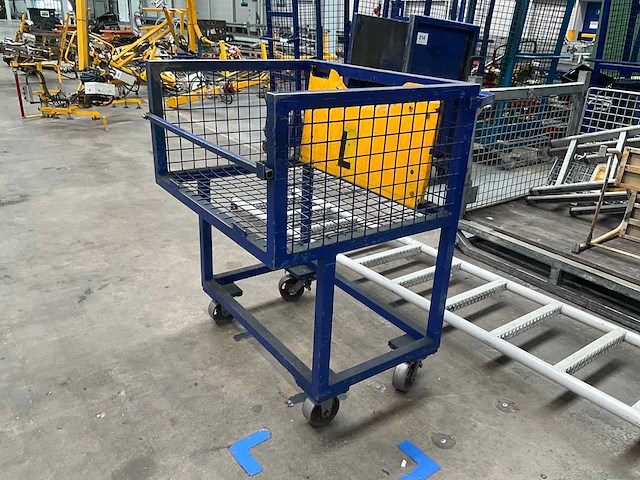 Transport/magazijnkar/stapelkar (4x) - afbeelding 4 van  8
