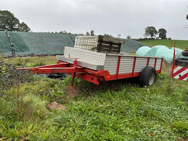 Transporttrailer - trailer – oud fristein loaderwagenchassis – gerenoveerd - afbeelding 1 van  13