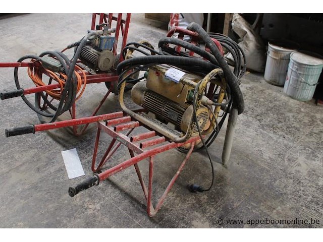 Transportwagentje plus svedala dynapac, zt220, 220v, 1.2kw, werking niet gekend - afbeelding 1 van  2