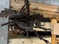 Traphekje + rieten mand + deco ree beeld - afbeelding 3 van  5