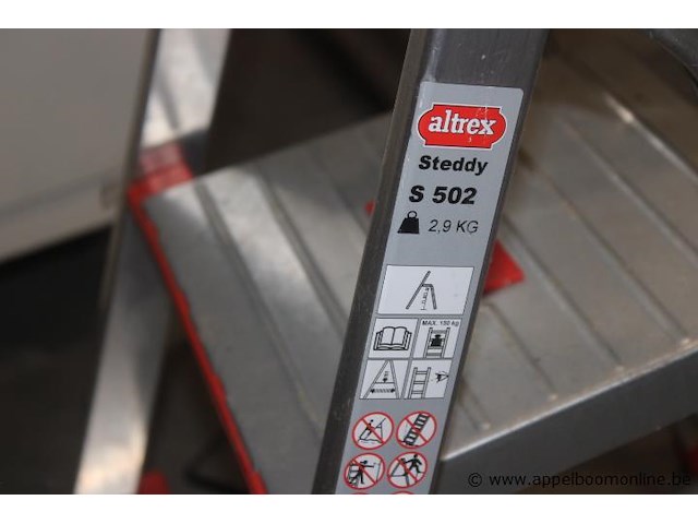 Trapladder, altrex, steddy s 502, max 150 kg - afbeelding 2 van  2