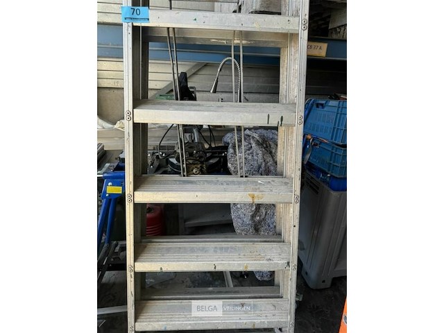 Trapladder alu 10 treden - afbeelding 3 van  3