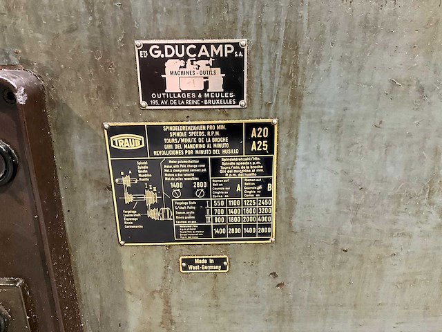 Traub a20/a25 revolverdraaibank - afbeelding 16 van  19