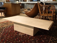 Travertijn salontafel - afbeelding 1 van  5
