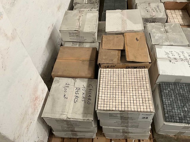 Travertin chiaro mozaïek tegel - afbeelding 2 van  3