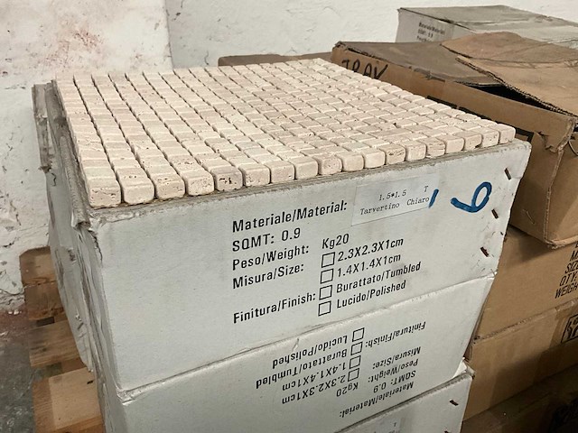 Travertin chiaro mozaïek tegel - afbeelding 3 van  3