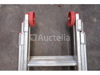 Travhymat 3x16 aluminium drievoudige ladder - afbeelding 3 van  7