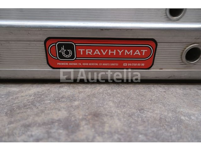 Travhymat 3x16 aluminium drievoudige ladder - afbeelding 7 van  7