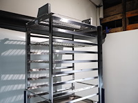 Tray trolley rvs op wielen - afbeelding 2 van  5