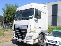 Trekker daf, xf 480, geen boorddocumenten, geen sleutels, kilometerstand ngk, koper ontvangt een attest van verlies van de boorddocumenten van de gerechtsdeurwaarder