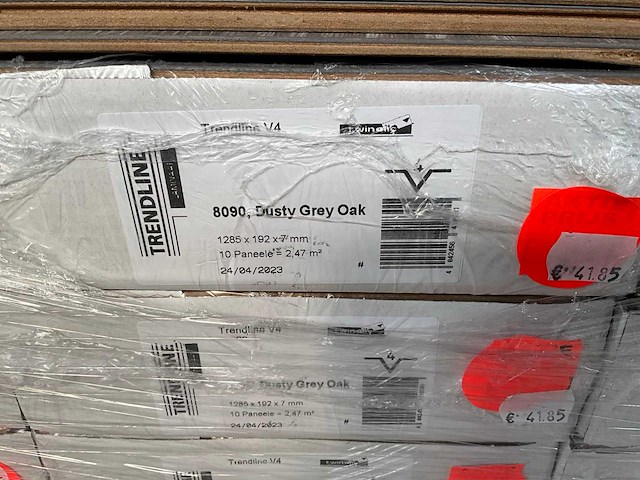 Trendline 8090 dusty grey oak pak laminaatvloer 7mm, 2,47 m2 (30x) - afbeelding 7 van  7