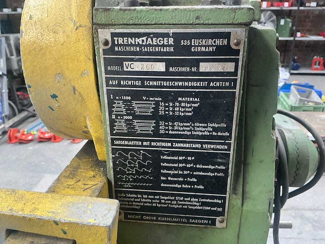 Trennjaeger vc260 koud cirkelzaagmachine - afbeelding 7 van  15