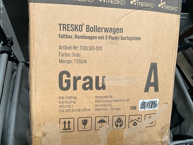 Tresko tvblwg-001 bollerwagen/bolderkar - afbeelding 1 van  9