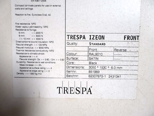 Trespa (x3) - afbeelding 2 van  5