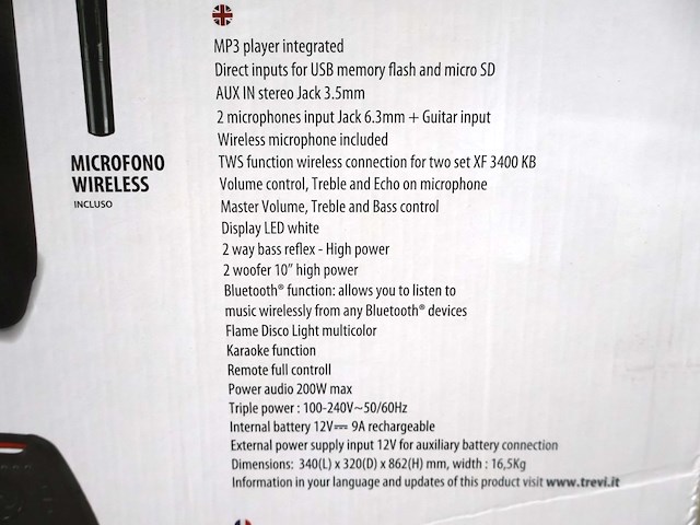 Trevi x-fest speaker (x1) - afbeelding 4 van  4