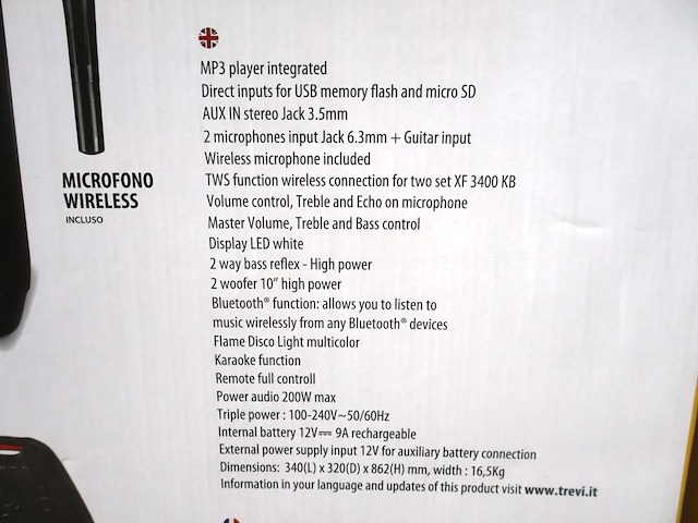 Trevi x-fest speaker (x1) - afbeelding 4 van  4