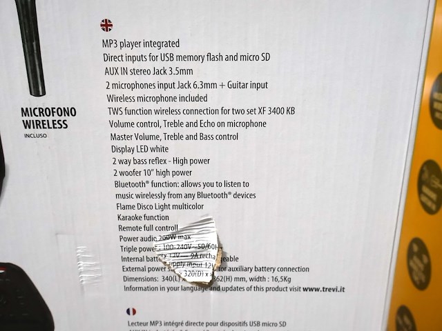 Trevi x-fest speaker (x1) - afbeelding 4 van  4