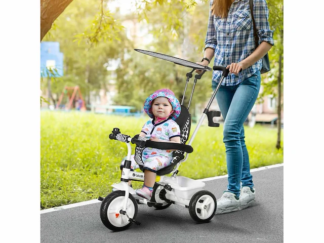 Tricycle kids zonneklep opvouwbare staaf verwijderbare container opslag - afbeelding 1 van  5