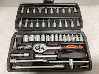 Trimann 1/4'' dopsleutelset in koffer 46 delig