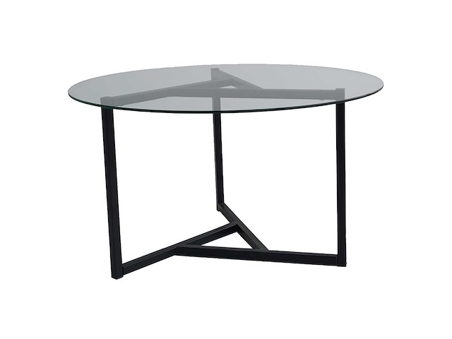 Trio g salontafel | metalen frame | transparant, zwart - afbeelding 6 van  7