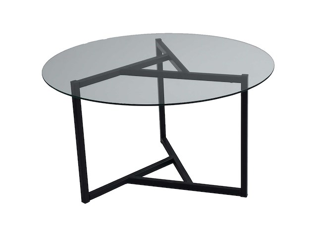 Trio g salontafel | metalen frame | transparant, zwart - afbeelding 7 van  7