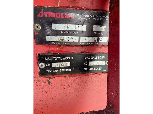 Trioliet - sm14 - mixer feeder lorrie - 2002 - afbeelding 8 van  8