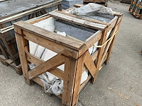 Tripoly sandblasted acid tumbled natuursteen tuintegels ca. 5,76m2 - afbeelding 3 van  3