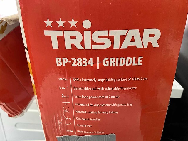 Tristar bp-2834 grill- en bakplaat - afbeelding 4 van  4
