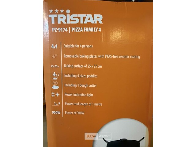 Tristar pizza family 4 - afbeelding 2 van  2