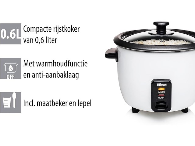 Tristar rijstkoker - afbeelding 3 van  4