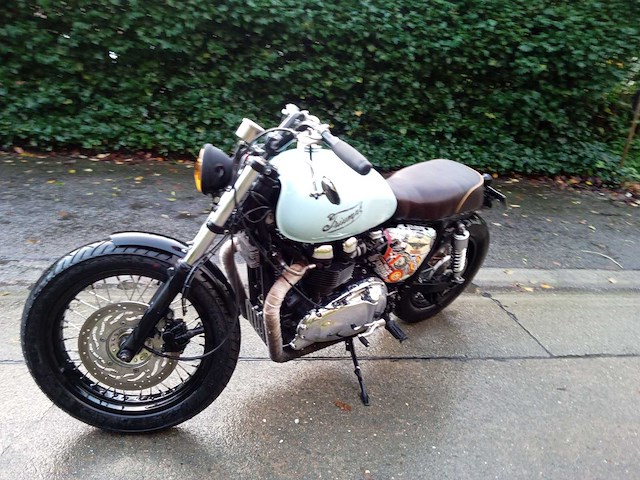 Triumph - bonneville t 100 cafe racer - motorfiets - afbeelding 6 van  11