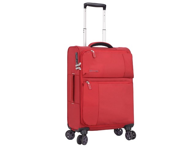 Trolley - handbagage - snowball - 57 x 36 x 20 - polyester - 32l -rood - afbeelding 1 van  5