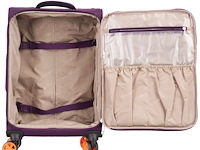 Trolley - handbagage - snowball - 57 x 36 x 20 - polyester - 32l -rood - afbeelding 5 van  5