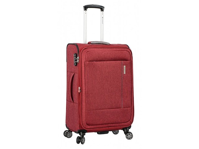 Trolley - handbagage - snowball - 57 x 36 x 20 - polyester - 35l -rood - afbeelding 1 van  6