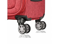 Trolley - handbagage - snowball - 57 x 36 x 20 - polyester - 35l -rood - afbeelding 5 van  6