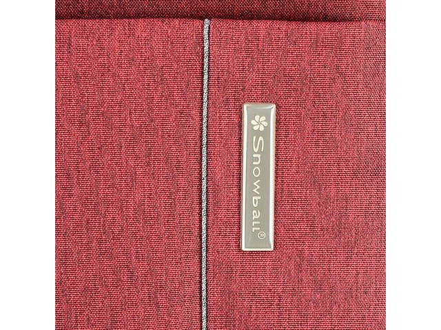 Trolley - handbagage - snowball - 57 x 36 x 20 - polyester - 35l -rood - afbeelding 6 van  6