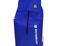 Trolley boodschappenwagentje - 55 liter - 3 wielen - met koelvak - blauw - afbeelding 1 van  11